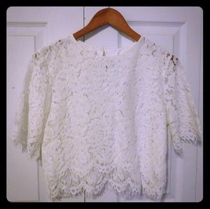 Lace crochet blouse